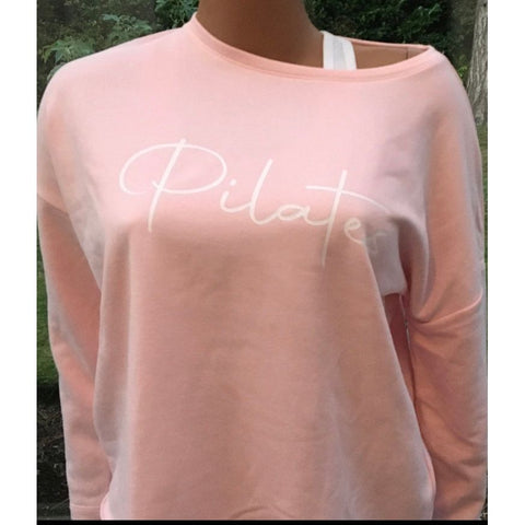 Step n Pump Essentials Luxe Baby Pink- Silver  Pilates Top