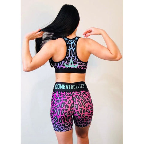 Combat Dollies Fuchsia Fall Fitness Shorts