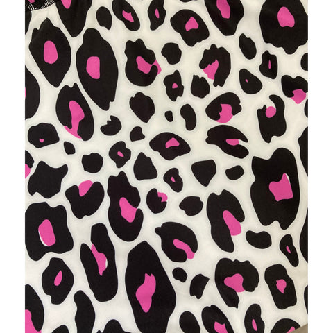 Step n Pump UV Reactive White Leopard Leggings (Choose With Or Without Pockets)