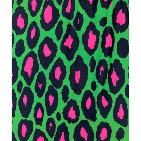 Step N Pump Exclusive UV Reactive Green Leopard Shorts With Pockets