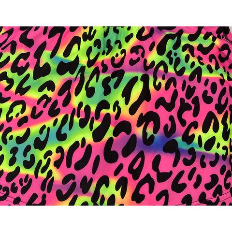 Step n Pump Exclusive UV Reactive Funky Feline Capri Bottoms With Pockets