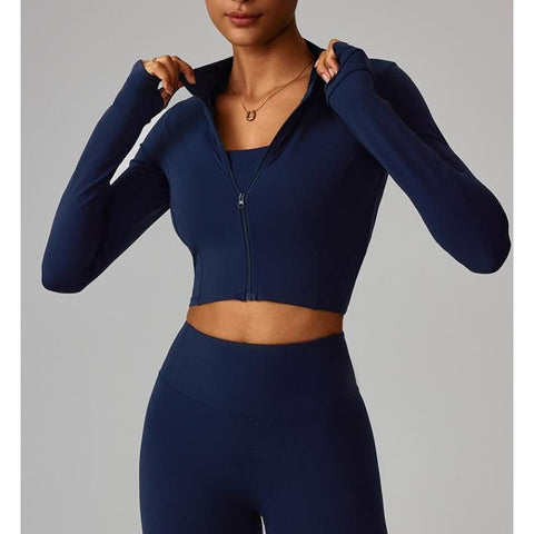Step n Pump Exclusive Soft Sculpting Black Zip Up Jacket