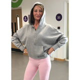 Step n Pump Essentials Heather Grey Half Zip Hoodie