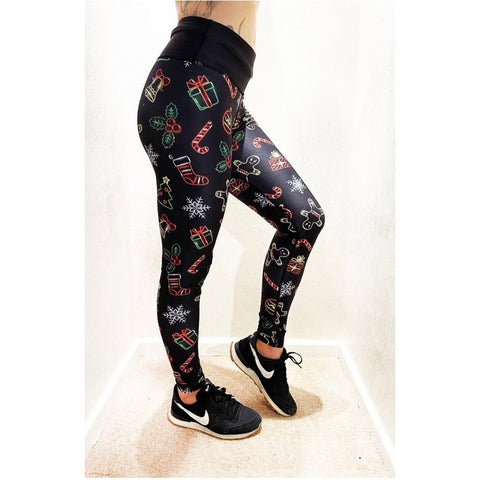 Combat Dollies Christmas Delight Fitness Leggings