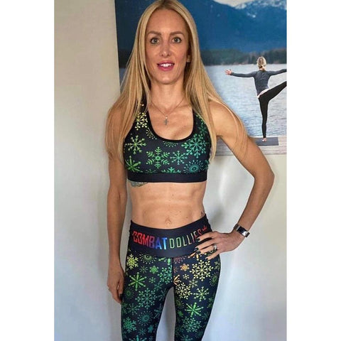 Combat Dollies Exclusive Christmas Sparkle Sports Bra
