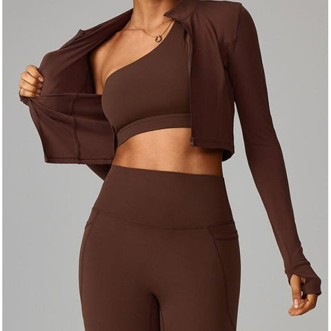 Step n Pump Exclusive Ultra Soft Chocolate Leggings with Ruched Bottom