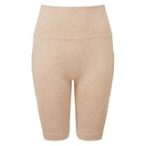 Step n Pump Essentials Nude Ribbed Seamless Shorts with Phone Pocket