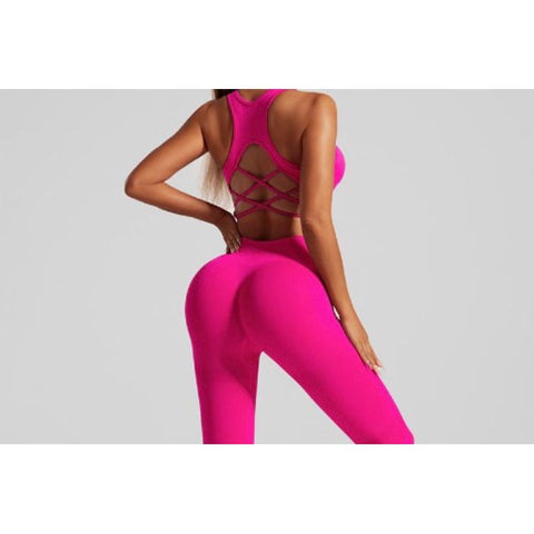 Stepnpump Exclusive Seamless Hot Pink Top