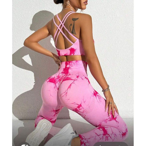 Stepnpump Exclusive Pastel Tie Dye Criss Cross Crop Top