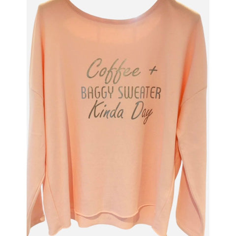 Step n Pump Essentials  Coffee & Baggy Sweater Kinda Day Top (Choose Your Colour)