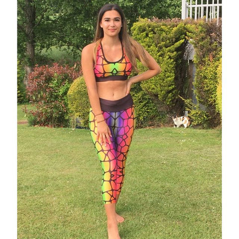 Combat Dollies Exclusive Mirror Giraffe Sports Bra