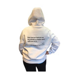 Step n Pump Essentials Luxury WHITE You Are Enough Hoodie