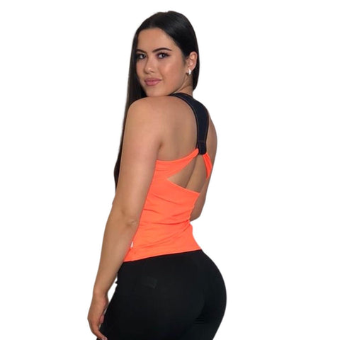 Step n Pump SP297 Loop Detail Vest Top With Support (Multiple Colours to Choose From)