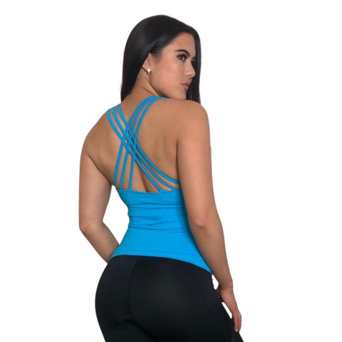 Step n Pump SP100 Spaghetti Strap Cross Back Cami (Choose Your Colour)