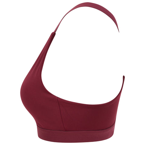 Step n Pump Essentials Wine Red Core Performance Bra Top