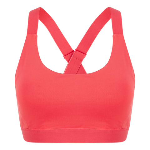 Step n Pump Essentials Coral Red Core Performance Bra Top