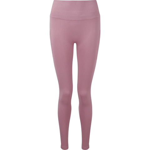 Step n Pump Essentials Mauve Ribbed Seamless Leggings