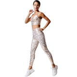 Stepnpump Exclusive Metallic Leopard Top