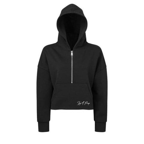Step n Pump Essentials Black Half Zip Hoodie