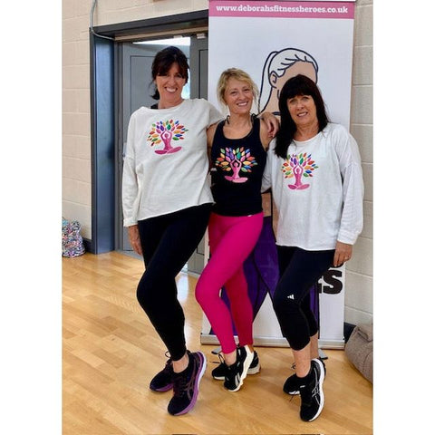 Step n Pump Essentials Black Racer Back Yoga Tree Vest Top