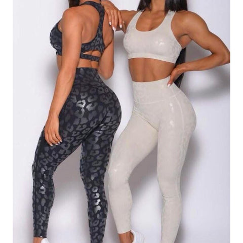 Step n Pump Exclusive Metallic Leopard Leggings (Choose Your Colour)