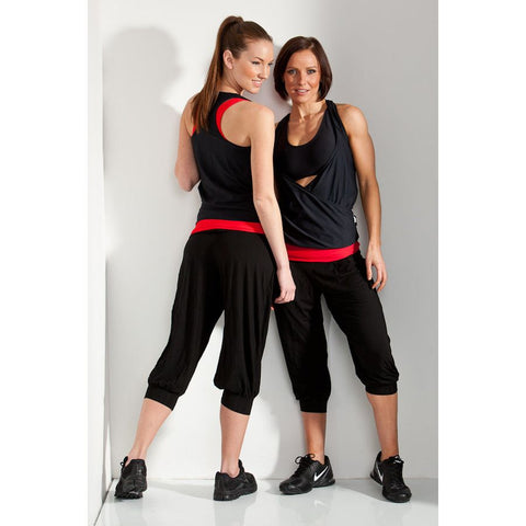 Step n Pump SP161D Flat Band Harem Pants With Cuff