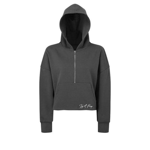 Step n Pump Essentials Charcoal Half Zip Hoodie