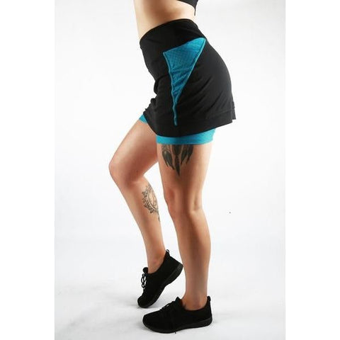 Combat Dollies Training Skort Blue-Black