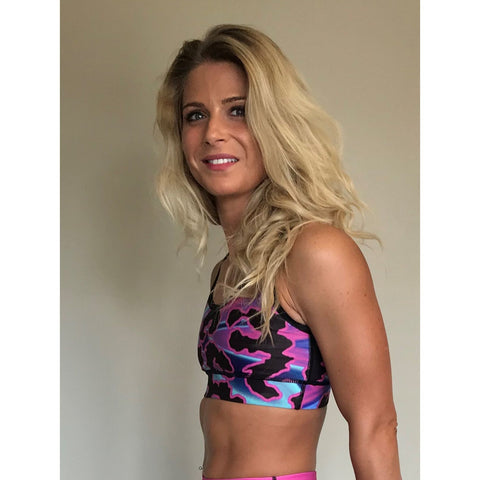 Combat Dollies Oil Splash Sports Bra