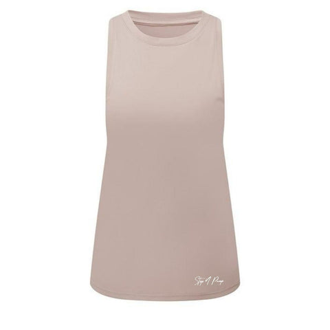 Step n Pump Essentials Stone Full Back Technical Vest Top