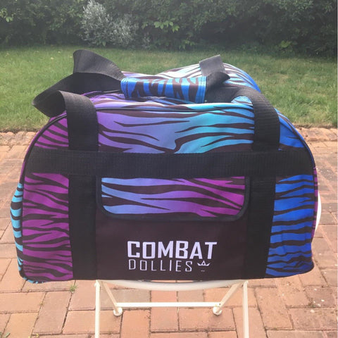 Combat Dollies Blue Zebra Sports Bag