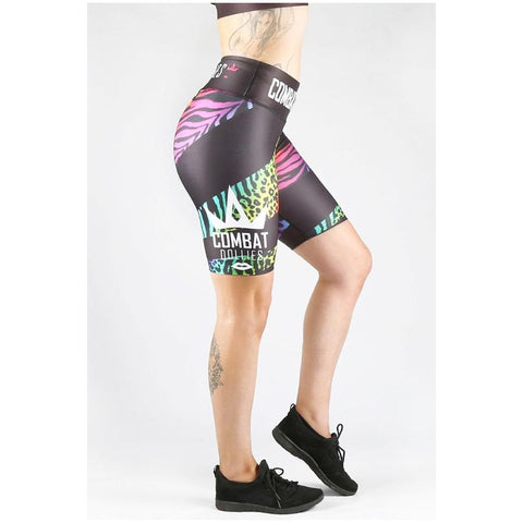 Combat Dollies - Multi-Print Midi Fitness  Shorts