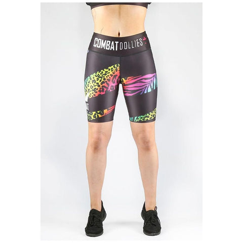 Combat Dollies - Multi-Print Midi Fitness  Shorts
