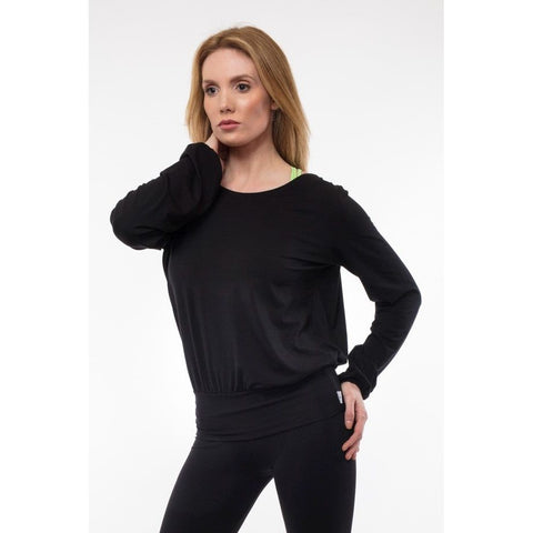 Step n Pump SP274A Mesh Back Long Sleeve Top