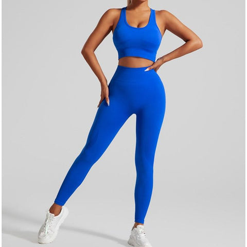 Stepnpump Exclusive Seamless Cobalt Blue Leggings