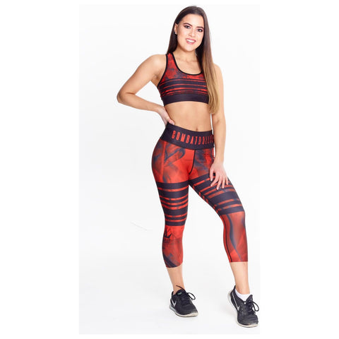 Combat Dollies Red Tribe Fitness Capri