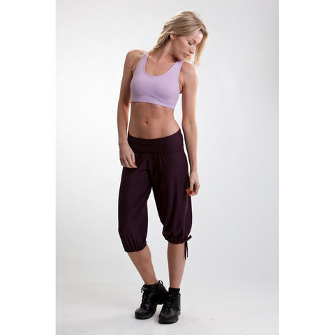 Step n Pump SP161 Fold Down Waist Harem Pants With Tie Details To Leg