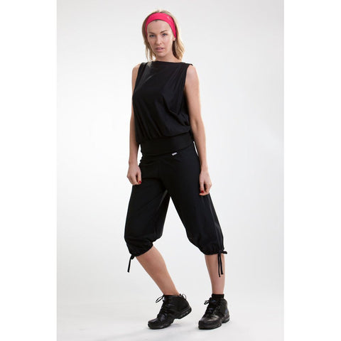 Step n Pump SP161 Fold Down Waist Harem Pants With Tie Details To Leg