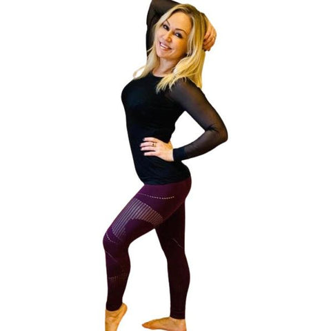 Step n Pump Essentials Mulberry Seamless Leggings