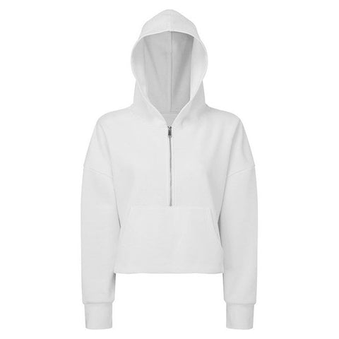 Step n Pump Essentials White Half Zip Hoodie