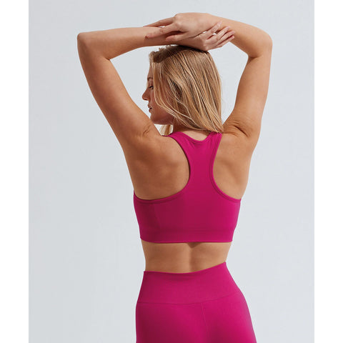 Step n Pump Essentials Hot Pink 3D Fit Seamless Crop Top