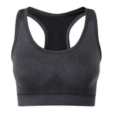 Step n Pump Essentials Charcoal-Black Denim Seamless Crop Top