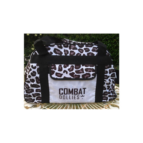 Combat Dollies White Leopard Sports Bag
